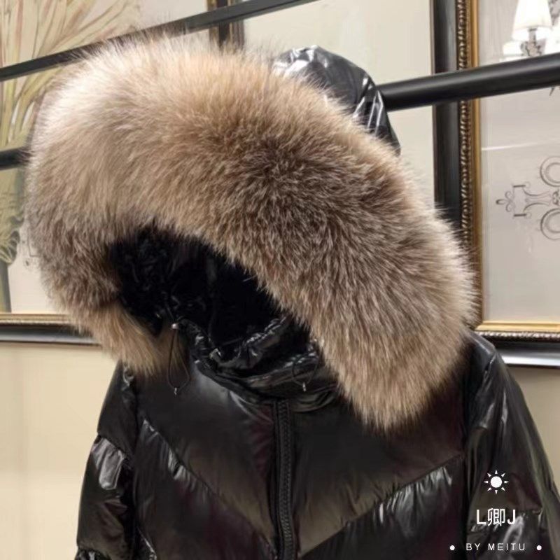 银兰狐毛领定制蒙口羽绒服真毛领单卖芬兰银霜狐大毛领定做,淘宝优惠券,粉丝福利购,淘宝优惠卷