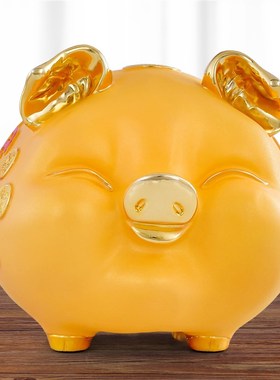2025新款金猪摆件存钱罐大容量大号储钱罐可爱成人收银前台装饰品