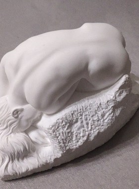 五圆博物馆罗丹雕塑《达娜依德》石膏美术古典教具客厅摆件艺术品