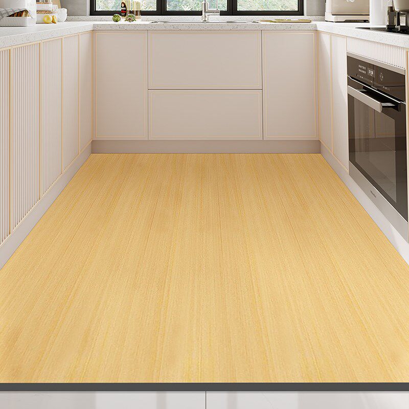 PU leather imitation wood grain kitchen floor mat, water-absorbent, non-slip, oil-proof, wipeable, washable carpet mat, full Y cuttable feet