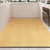 PU leather imitation wood grain kitchen floor mat, water-absorbent, non-slip, oil-proof, wipeable, washable carpet mat, full Y cuttable feet