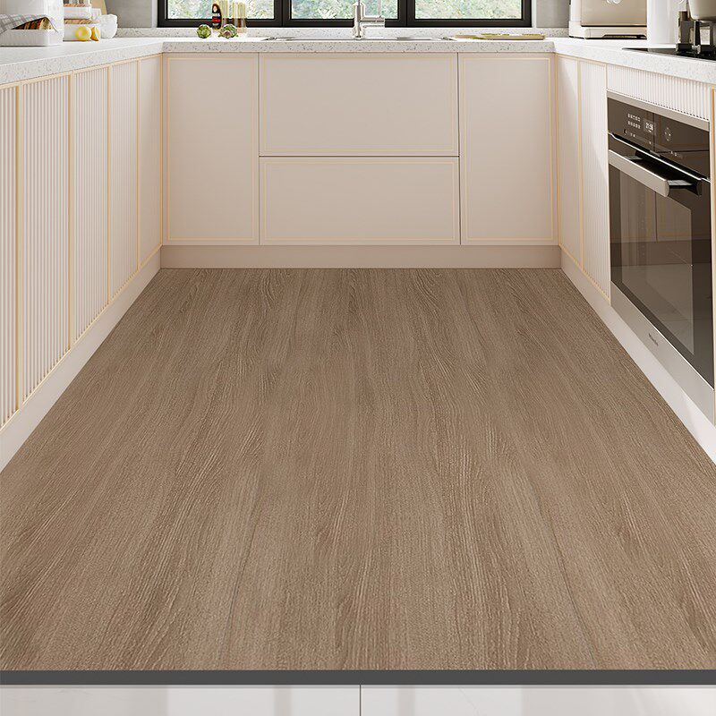 PU leather imitation wood grain kitchen floor mat, water-absorbent, non-slip, oil-proof, wipeable, washable carpet mat, full Y cuttable feet