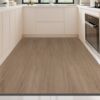 PU leather imitation wood grain kitchen floor mat, water-absorbent, non-slip, oil-proof, wipeable, washable carpet mat, full Y cuttable feet