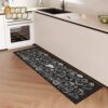 American kitchen mat, household long strip floor mat, diatom mud, water-absorbent, oil-proof, dirt-resistant, wipeable, no-wash, anti-fall carpet