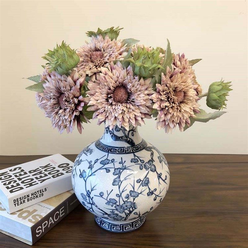 新中式陶瓷花瓶摆件 手工彩绘花瓶插花花器 现代简约美式大肚花瓶,淘宝优惠券,粉丝福利购,淘宝优惠卷