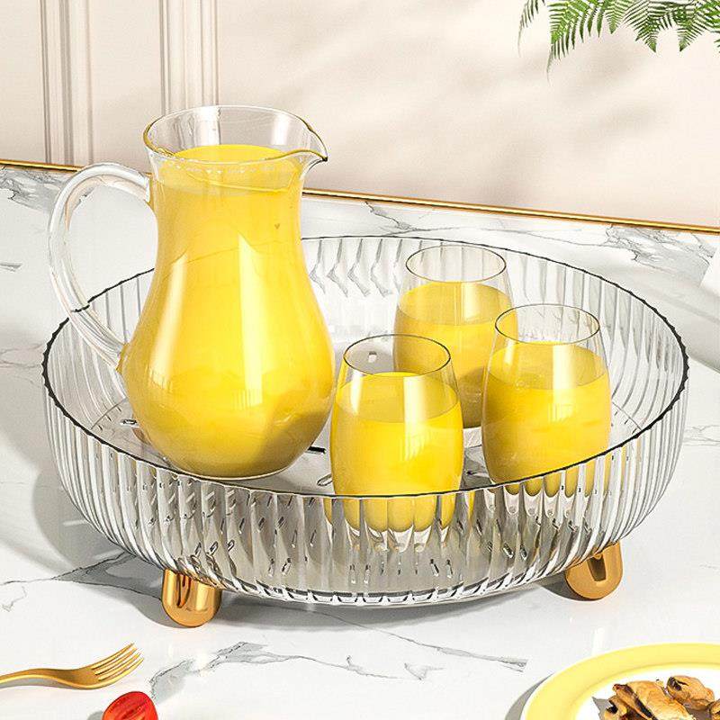 茶盘托盘小型水杯托盘茶盘家用沥水盘茶杯托盘圆形水果盘轻奢家用,淘宝优惠券,粉丝福利购,淘宝优惠卷