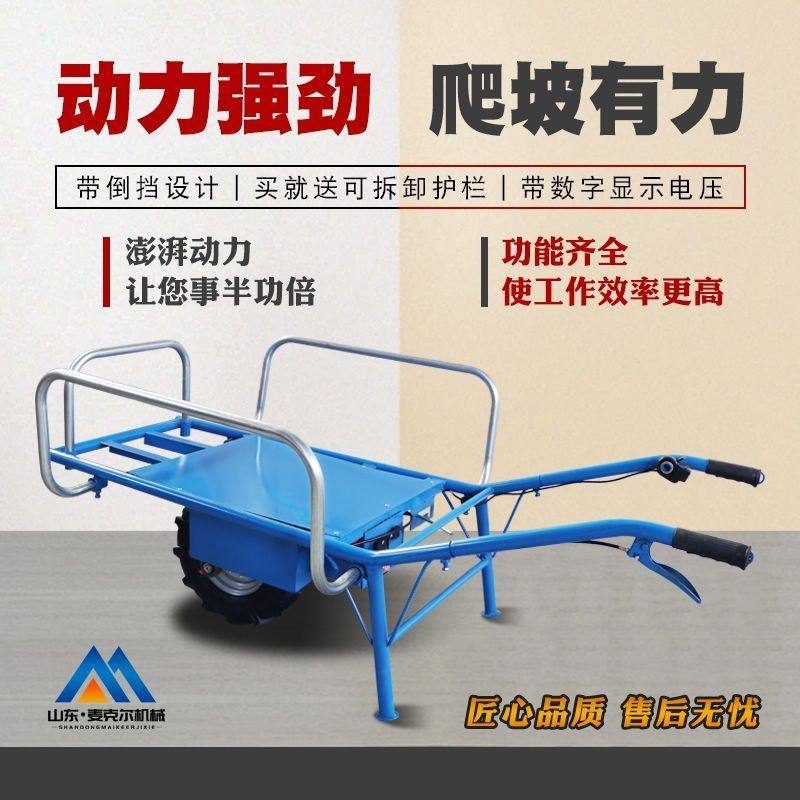 新款农用电动鸡公车手推车小型果园菜园搬运车独轮车大马力带倒挡,淘宝优惠券,粉丝福利购,淘宝优惠卷