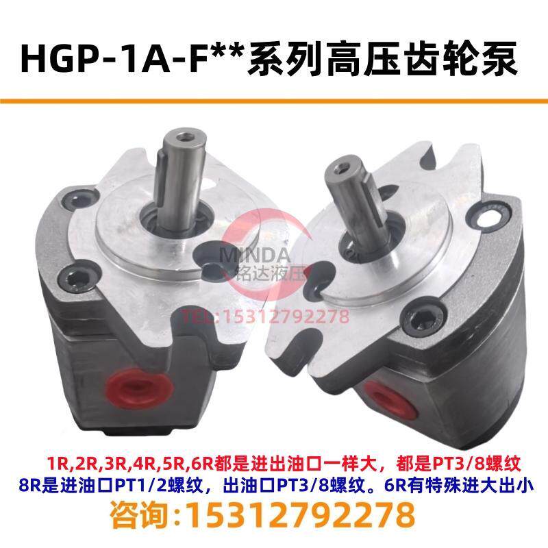 HGP-1A-F6R齿轮泵F1R F2R F3R F4R F5R F8R锯床数控车床液压油泵L-图1