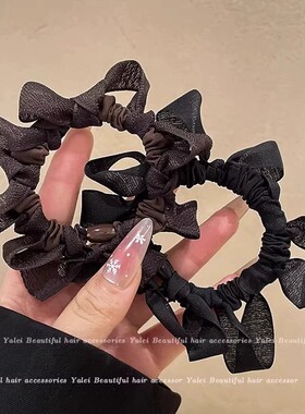 东大门同款蝴蝶结褶皱发圈