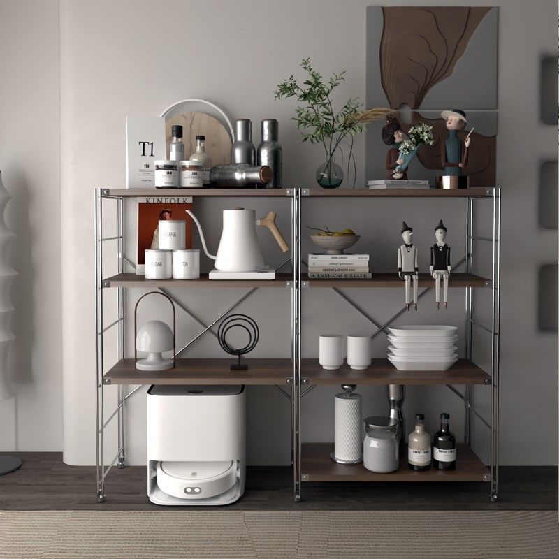 落地置物架日式厨房简约收纳展示柜北欧书房多层架子阳台储物柜,淘宝优惠券,粉丝福利购,淘宝优惠卷