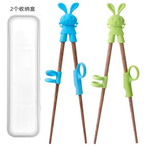 大儿童专用实木学习筷子矫正器 筷子辅助器训练筷子指环套5-6-9岁 - 图3