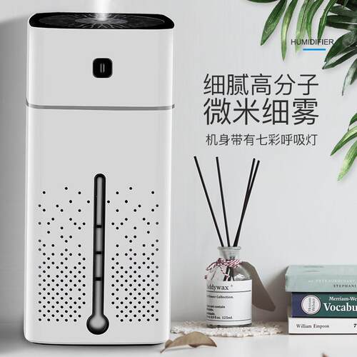 Car Air Humidifier Aroma Diffuser 7 Color LED Mist Maker - 图1