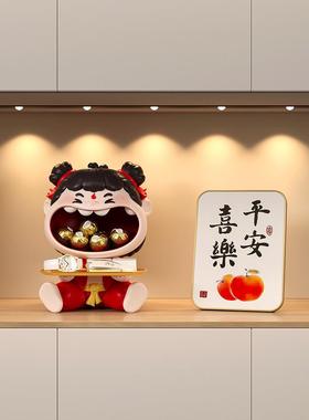 进门玄关钥匙收纳摆件哪咤周边装饰品入户客厅电视鞋柜茶几置物架