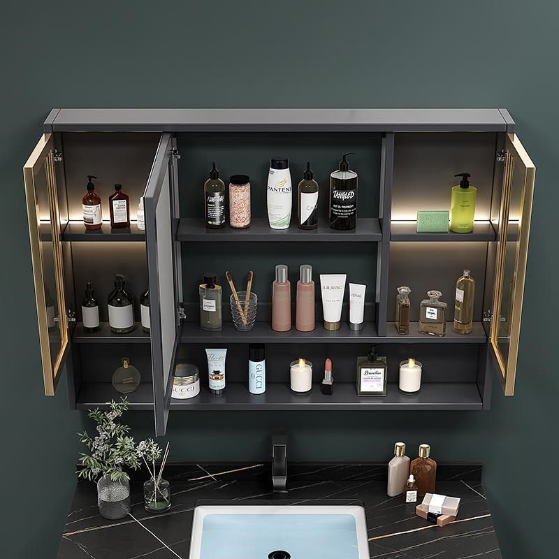 实木智能浴室镜柜化妆室挂墙式洗手间镜子收纳一体镜柜单独置物架,淘宝优惠券,粉丝福利购,淘宝优惠卷