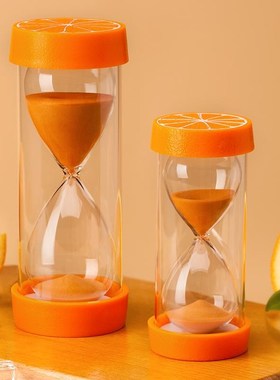 水果沙漏计时器儿童防摔塑料15分钟30分钟沙漏精致摆件创意小礼品