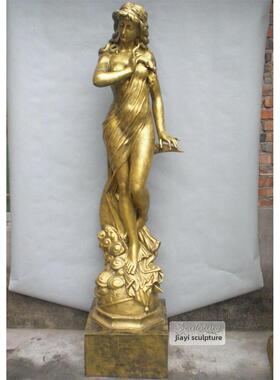 大型欧式玻璃钢人物雕塑艺术装饰品客厅户外酒吧落地摆设月亮女神