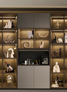 贝汉美轻奢高档j酒柜装饰品摆件客厅玄关餐边柜展示柜乔迁新居礼