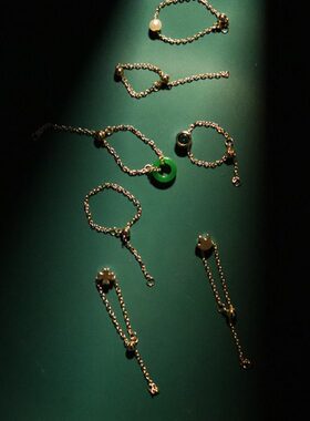 买一赠一脚戒指女链条脚趾戒足银脚趾环开口戒尾戒素圈小指足戒指