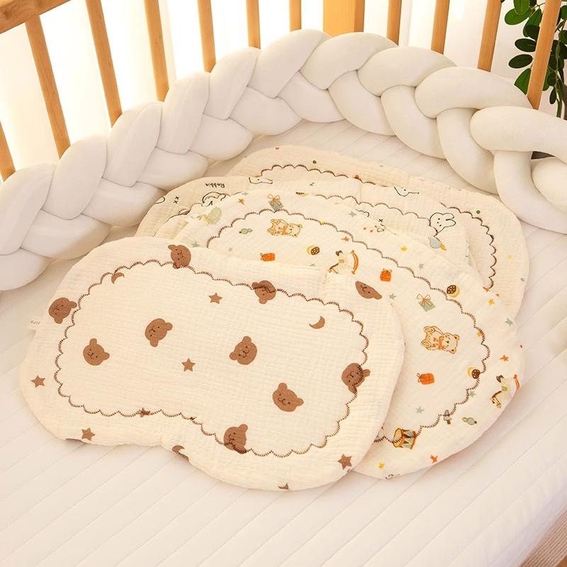 婴儿枕头0到6个月初生宝宝平枕纯棉纱布夏季透气新生儿童云片枕垫,淘宝优惠券,粉丝福利购,淘宝优惠卷