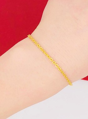 日韩简约时尚细手链 越南沙金y镀金个性民族风学生首饰女 久不掉