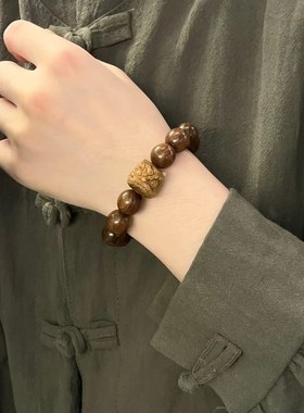 兔年生肖可爱萌兔檀香可爱小萌宠手腕G萌趣手链男女情侣款闺蜜手