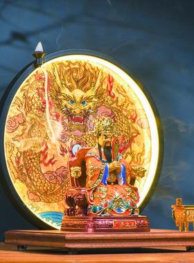 龙五爷神像财神爷家用供奉广济龙王菩萨招财佛像新中式装饰品摆件