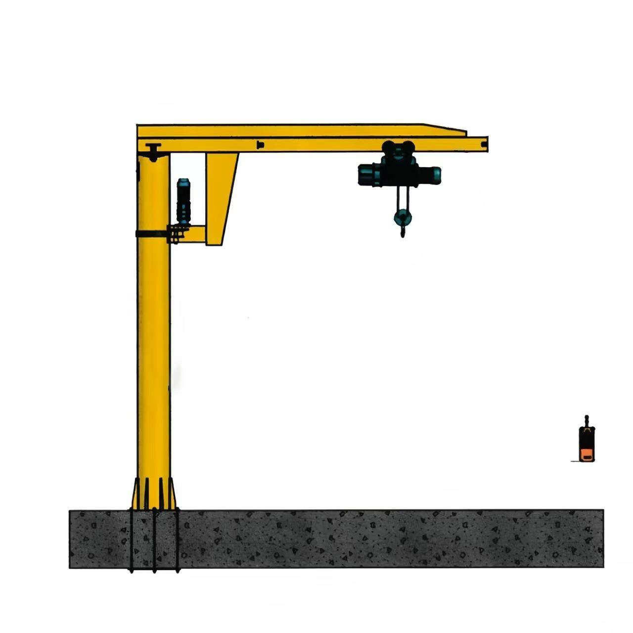 厂家供应悬臂吊小型吊机1吨2吨吨电动旋转吊装占地小操作简单,淘宝优惠券,粉丝福利购,淘宝优惠卷