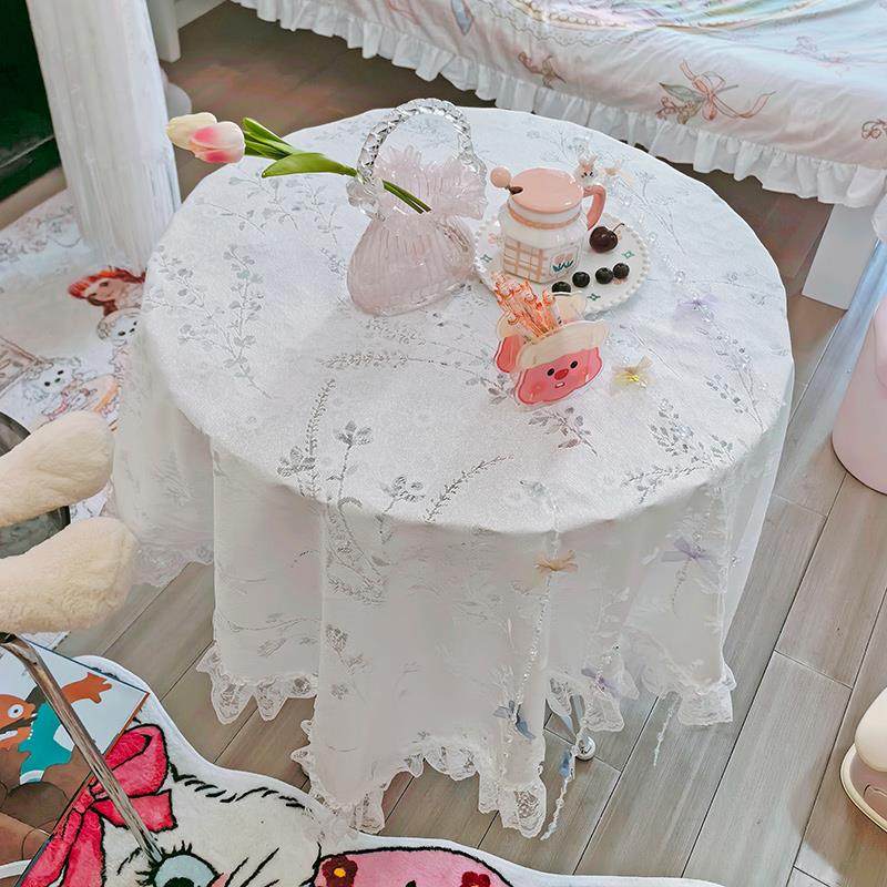 ins风桌布露营生日氛围感布置法式荷叶花边蕾丝餐桌垫浪漫lolita,淘宝优惠券,粉丝福利购,淘宝优惠卷