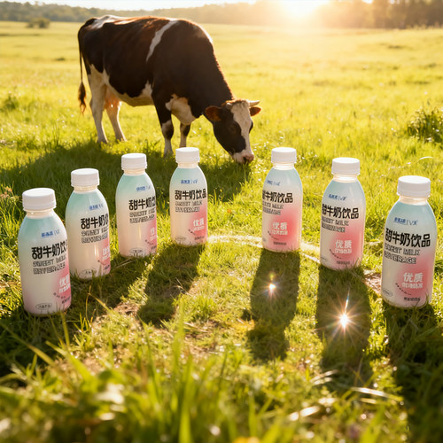 新希望V美甜牛奶饮品280克/瓶奶香浓郁含乳饮料饮品早餐饮品小瓶 - 图1