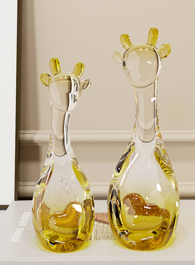 创意可爱鹿摆件现代简约客厅酒柜电视柜家居装P饰品办公室桌面摆