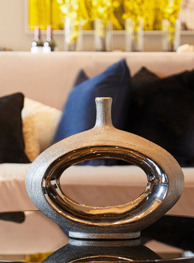 创意轻奢花瓶桌面摆件客厅卧室电视柜书房高O档家居插花花艺装饰