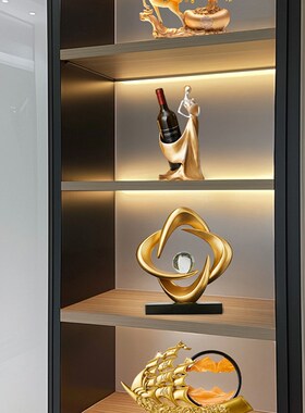乔迁新居礼品f家居客厅装饰品轻奢高档高级感酒柜摆件艺术工艺礼