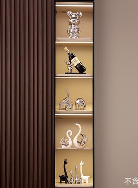 轻奢高级感创意情侣天鹅摆件客厅酒柜电视柜办公室玄关Z陶瓷装饰