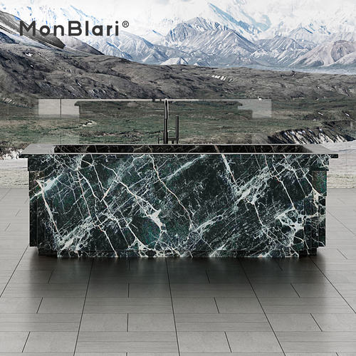 MonBlari琬宝丽独立式经典纹理奢石蔓延浴缸高端酒店家用深泡浴盆 - 图1