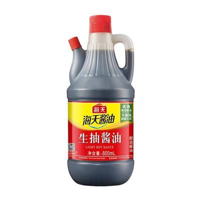 海天生抽酱油800ml烹饪提鲜调味