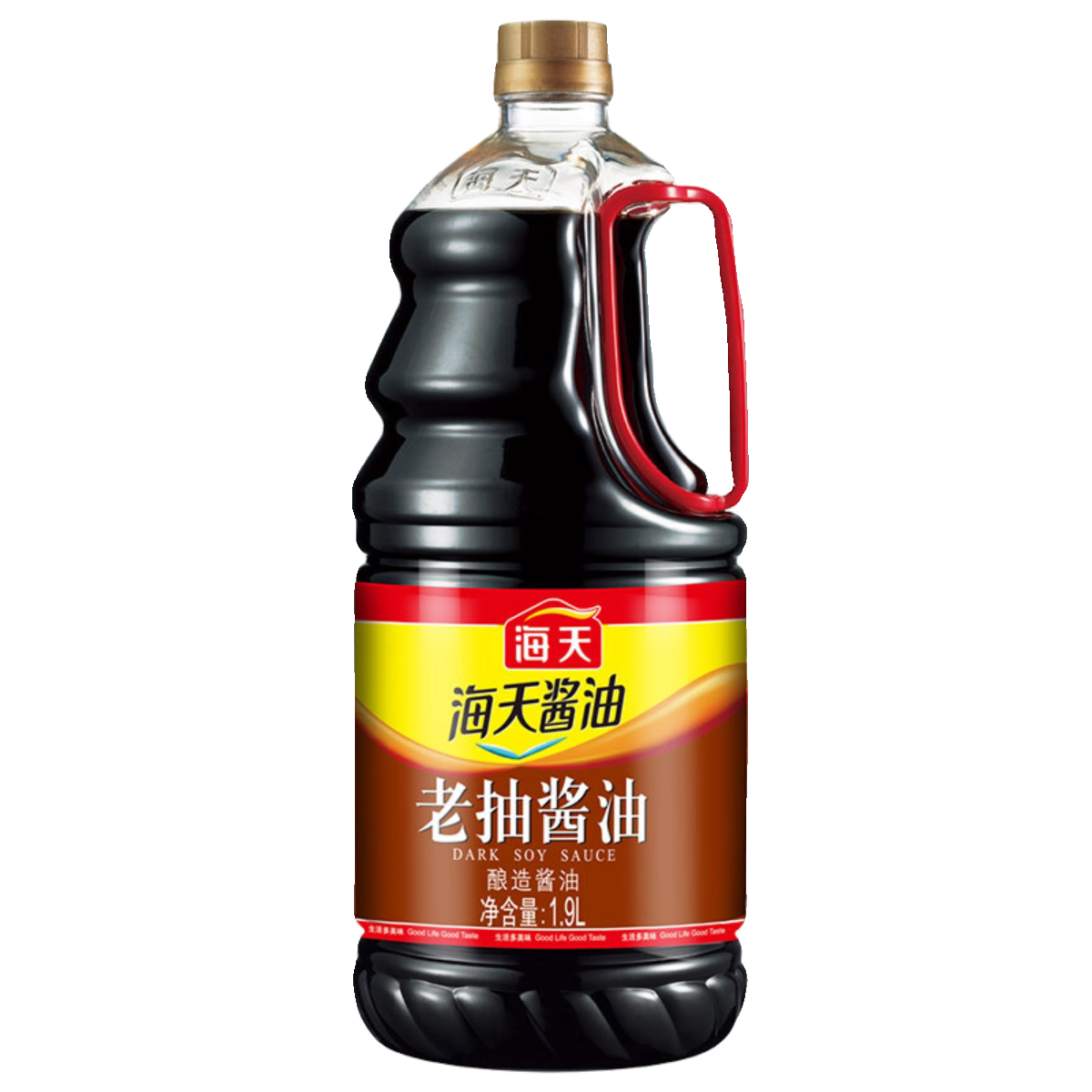 海天老抽酱油1.9L大瓶酿造酱油家用炒菜上色焖炖红烧烹饪调味商用