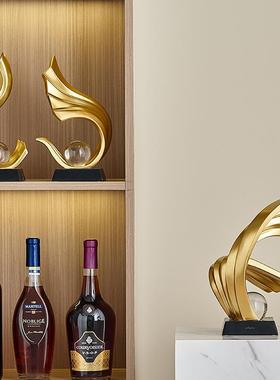 风生水起高端艺术摆件玄关客厅现代轻奢高档电视柜酒柜家居装饰品