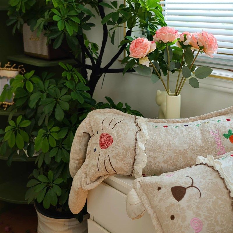 A类母婴纯棉双层纱幼儿园卡通枕侧睡枕枕荞麦壳枕防侧翻安抚可拆,淘宝优惠券,粉丝福利购,淘宝优惠卷