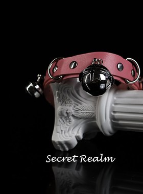 秘境渴望多铃铛项圈皮革puppy牵引绳小众设计K9