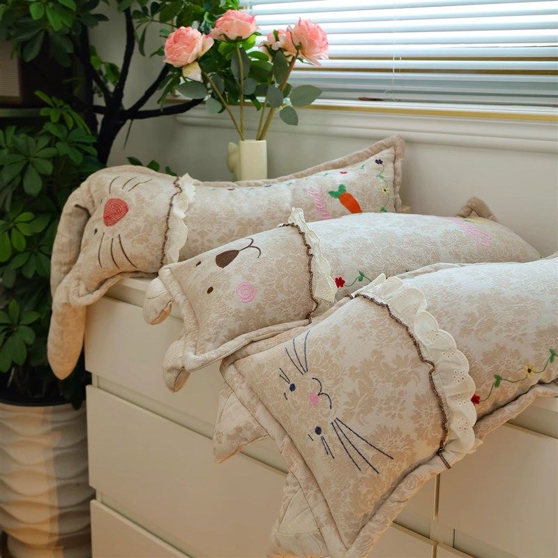 A类母婴纯棉双层纱幼儿园卡通枕侧睡枕枕荞麦壳枕防侧翻安抚可拆,淘宝优惠券,粉丝福利购,淘宝优惠卷