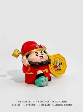 钟馗桌面国潮职场工位情绪稳定神器办公室车内饰品装饰新年摆件