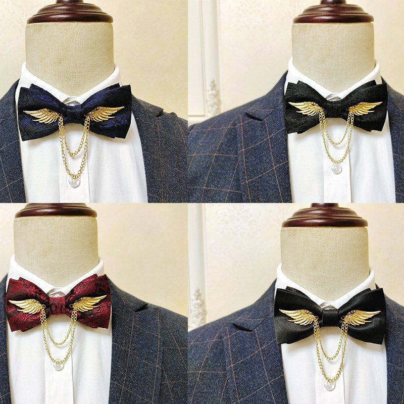 男士领结伴郎新郎酒红黑色正装衬衫结婚婚礼红色个性翅膀蝴蝶结潮,淘宝优惠券,粉丝福利购,淘宝优惠卷