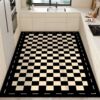 Wash-free kitchen floor mats are stain-resistant, water-proof, oil-proof and non-slip PEVC household large-area carpet floor mats.