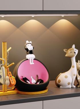 欢迎回家入户门口钥匙收纳盒玄关装饰品摆件客厅家居乔迁新居礼品