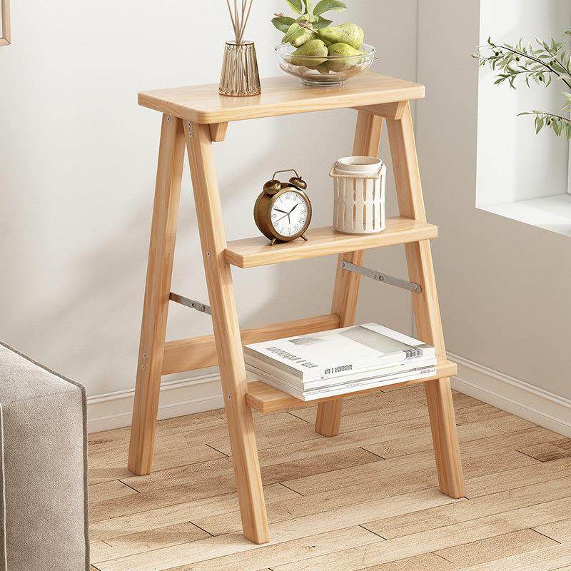 实木梯凳家用梯子折叠高脚凳厨房高板凳三步登高梯多功能客厅椅子,淘宝优惠券,粉丝福利购,淘宝优惠卷