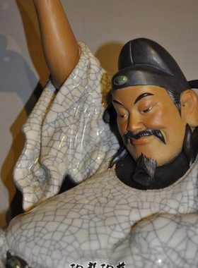 醉酒李白太白陶瓷工艺石湾公仔家居玄关博古架酒庄园林中式摆件