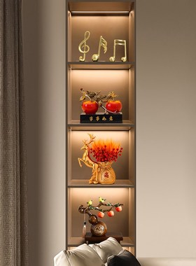 招财一鹿大麦摆件店铺开业收银前台装饰客厅酒柜乔迁新家居送礼品