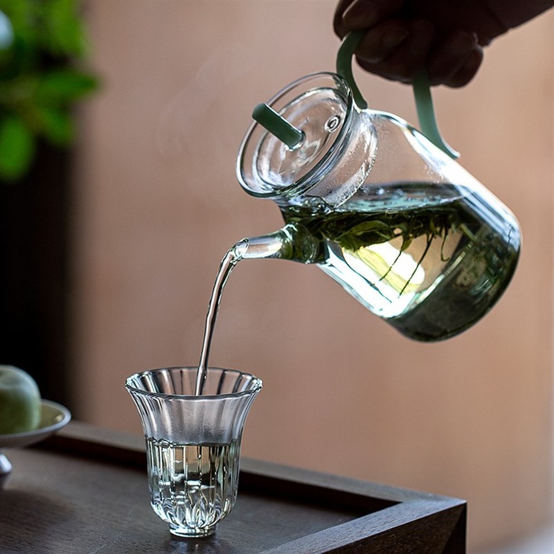 玻璃壶绿茶壶仿宋执壶耐高温可煮小壶红茶泡茶壶T小宋壶简约花茶 - 图2