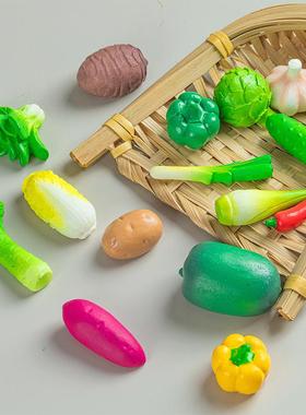 微缩仿真南瓜生菜芋头莴