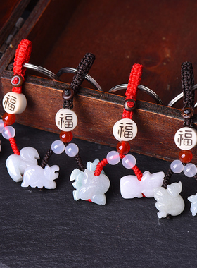 马狗牛鸡饰物犬马挂件202u2虎年属猪兔羊猴鼠龙形三合生肖鸡型吊